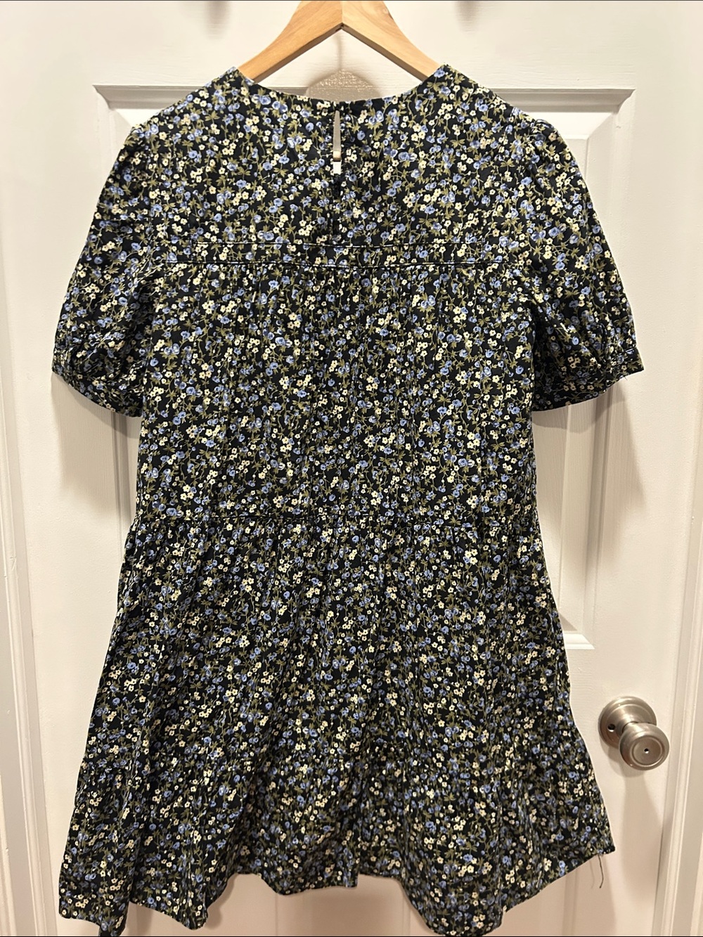 Tuckernuck Hyacinth House Black Floral Short Sleeve Mini Dress - Picture 5 of 8
